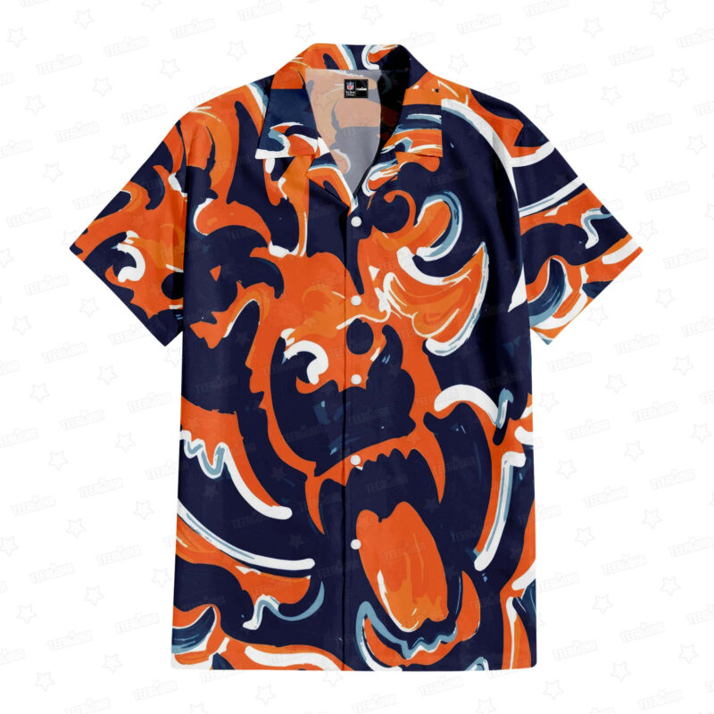 Chicago Bears Oil Painting Art Print Hawaiian Shirt - TeeAloha