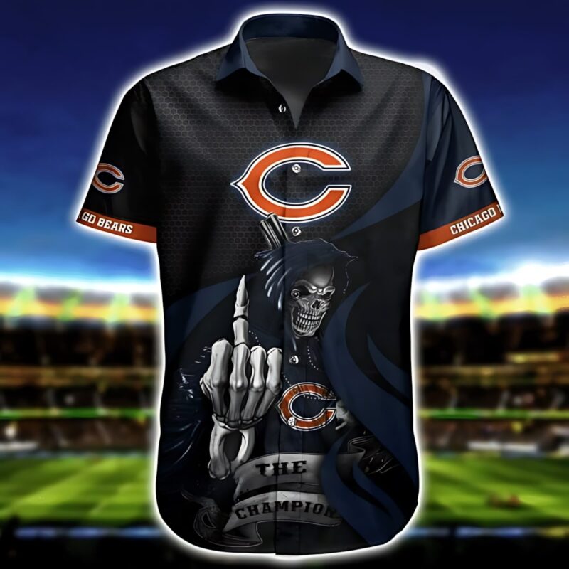 Chicago Bears Reaper Champion Hawaiian Shirt - TeeAloha