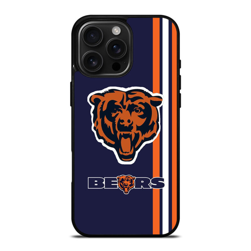 CHICAGO BEARS STRIPS ICON iPhone 16 Pro Max Case