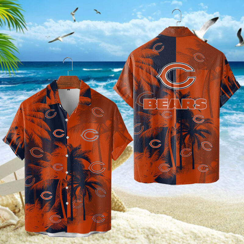 Chicago Bears Tropical Sunset Hawaiian Shirt - TeeAloha