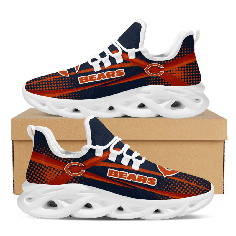 Chicago Bearsfootball Team Symbol Geometric Sporty Max Soul Sneakers Shoes Footwear For Men And Women
