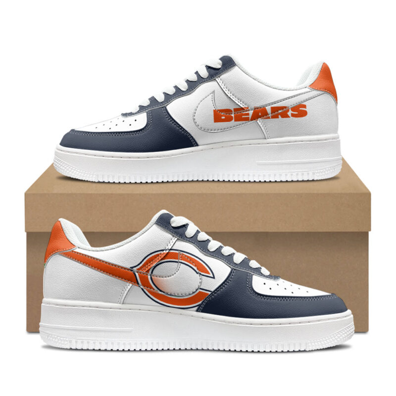Custom Chicago Bears Air Force 1s | Personalized NFL Fan Sneakers | Unique Bears-Themed Footwear - Gift Nest World