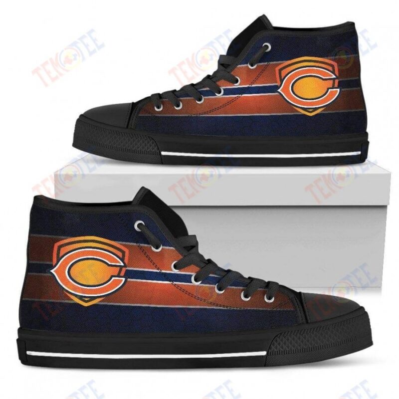 Mens Womens Chicago Bears High Top Shoes The Shield Shoes