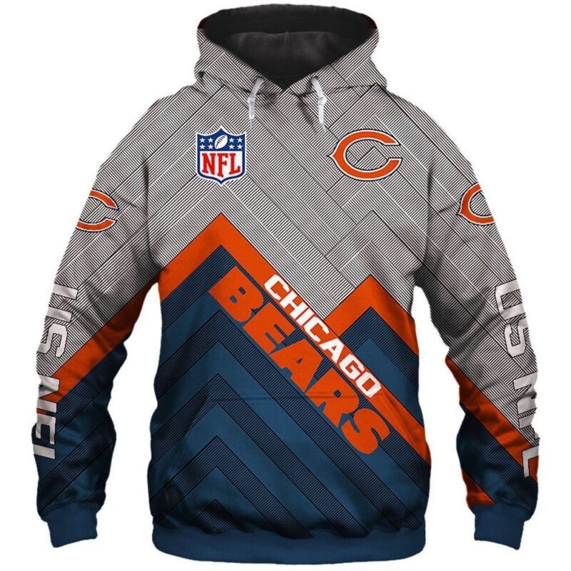 Nfl Chicago Bears 3d Hoodie Chicago Bears Gifts For Her - T-shirts Low Price
