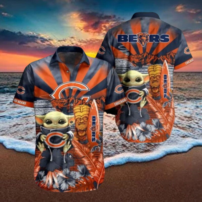 NFL Chicago Bears Baby Yoda Limited Edition Summer Hawaiian Shirt, hoodie, sweater, long sleeve and tank top