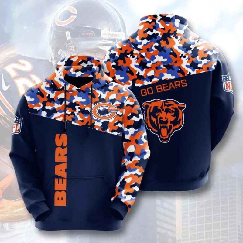 NFL Chicago Bears Gift For Fans 3D Hoodie All Over Printed Chicago Bears Gifts For Her - T-shirts Low Price