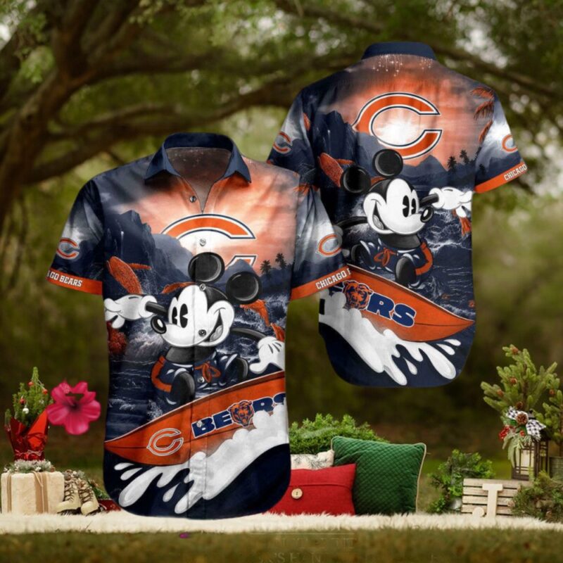 NFL Chicago Bears Hawaiian Shirt Trending Summer Mickey, hoodie, sweater, long sleeve and tank top