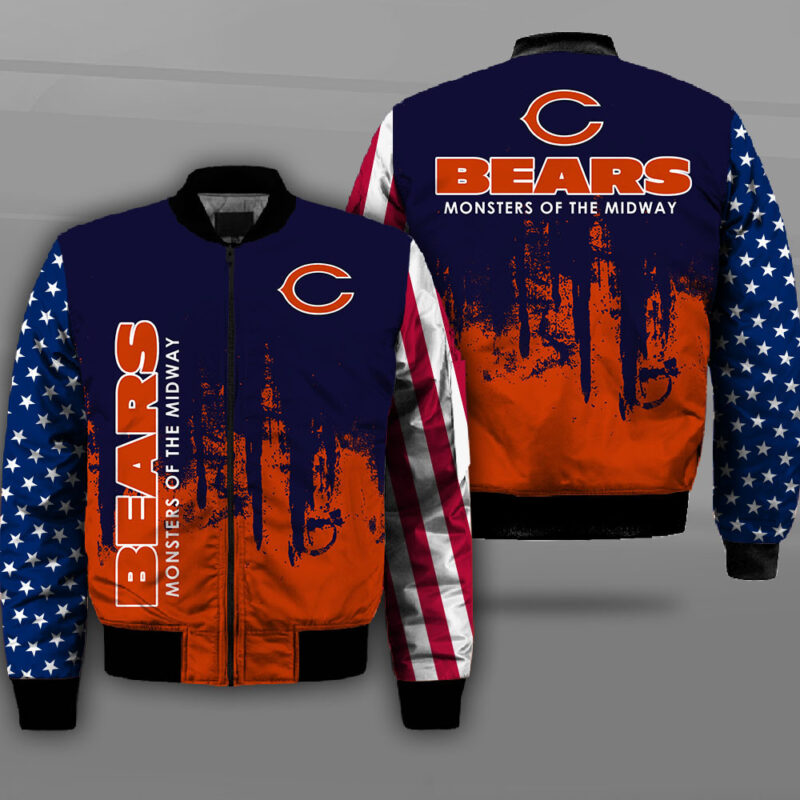 NFL Chicago Bears Monsters of the Midway Bomber Jacket - Bluefink