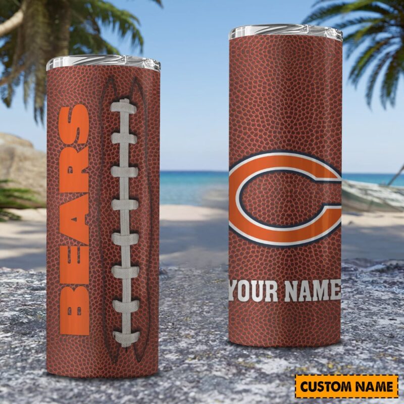 Sportswearmerch Chicago Bears New Personalized Skinny Tumbler 20OZ For Fan - Sportswearmerch