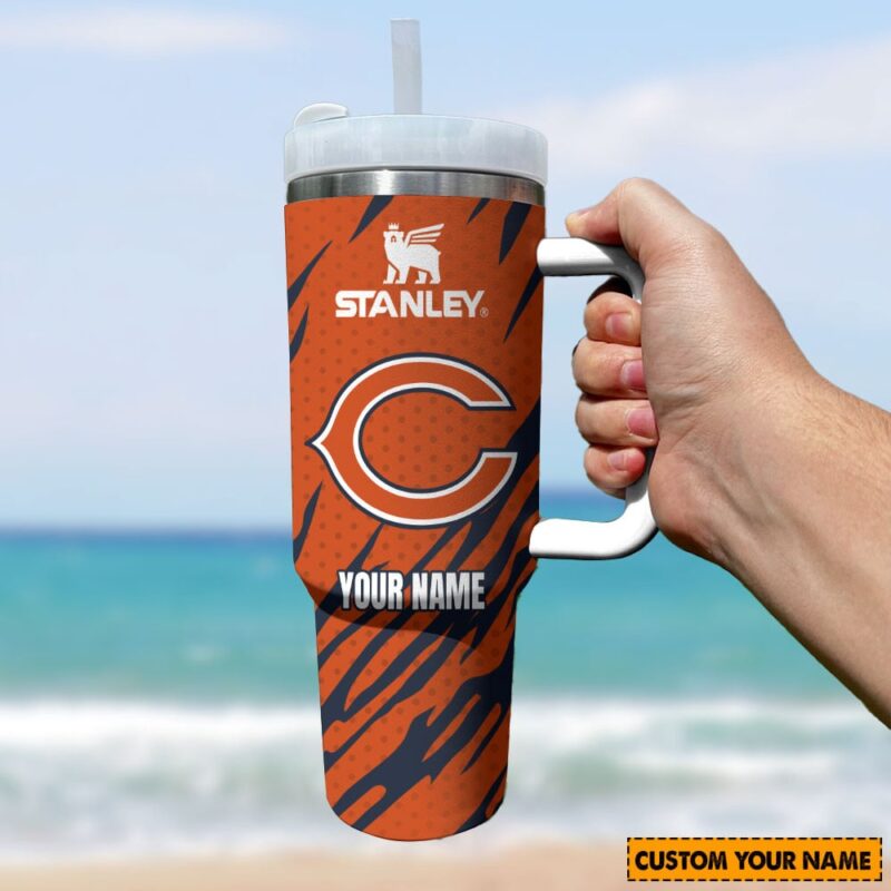 Sportswearmerch Chicago Bears New Pesonalized Tumbler 40OZ for fan - Sportswearmerch