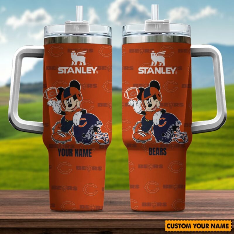 Sportswearmerch Chicago Bears New Pesonalized Tumbler 40OZ for fan - Sportswearmerch