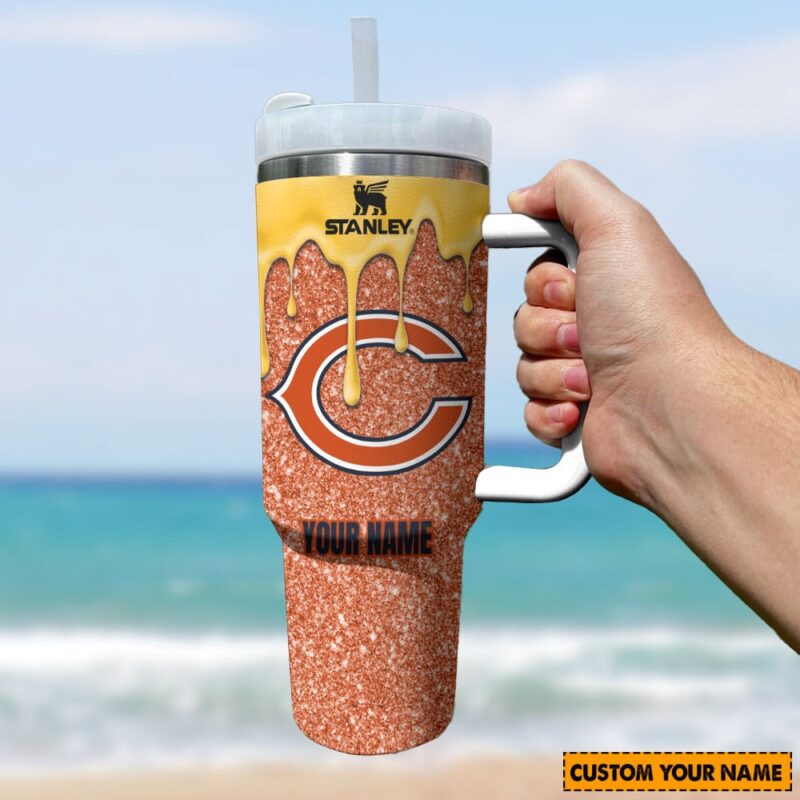 Sportswearmerch Chicago Bears New Pesonalized Tumbler 40OZ for fan - Sportswearmerch