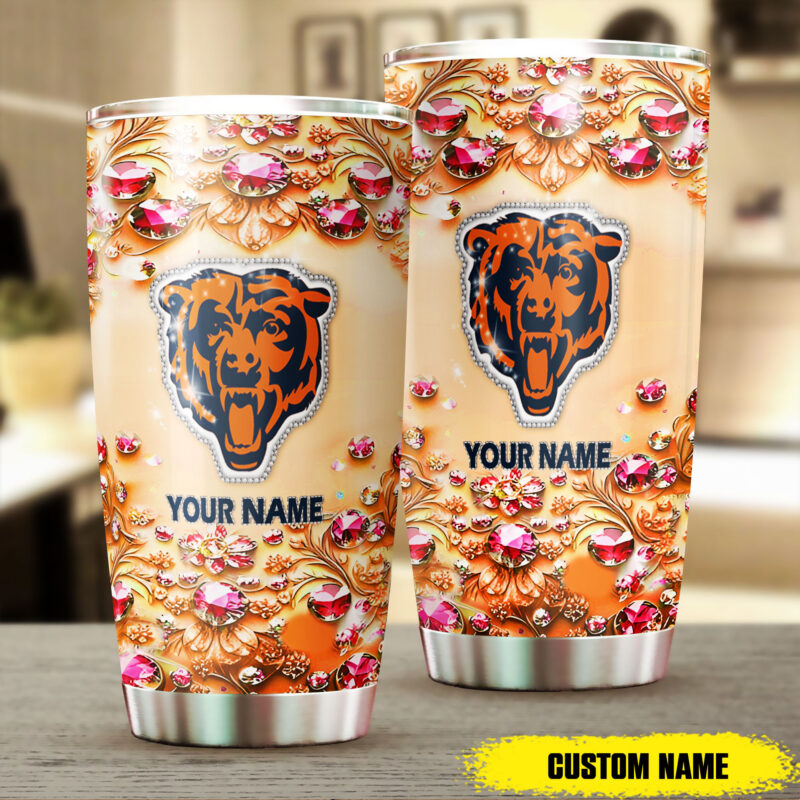 Sportswearmerch Chicago Bears NFL Personalized Tumbler Gifts For Fans - Sportswearmerch