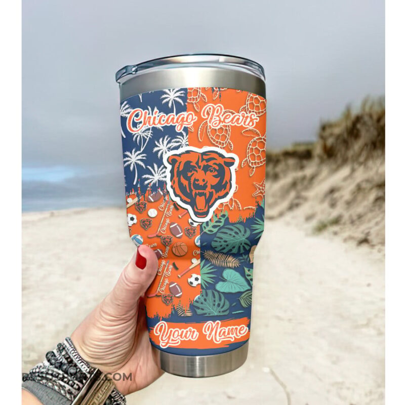 Sportswearmerch Chicago Bears NFL Tumbler 30Oz For Fans - Sportswearmerch