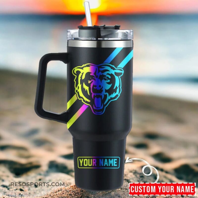 Sportswearmerch Chicago Bears NFL Tumbler 40Oz For Fans - Sportswearmerch