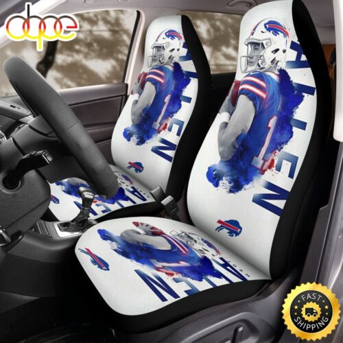 Buffalo Bills Josh Allen Car Seat Covers