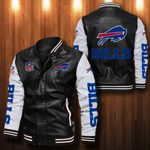 Buffalo Bills Leather Bomber Jacket 1011