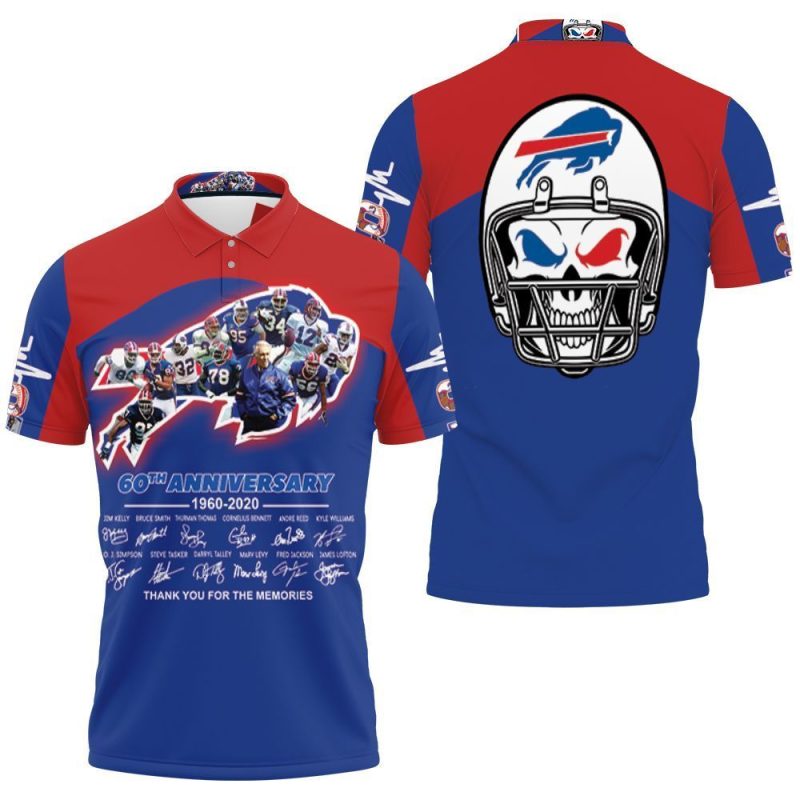 60th Anniversary Buffalo Bills 2021 Afc East Division Champs Legend With Sign 3d Polo Shirt Jersey All Over Print Shirt 3d T-shirt