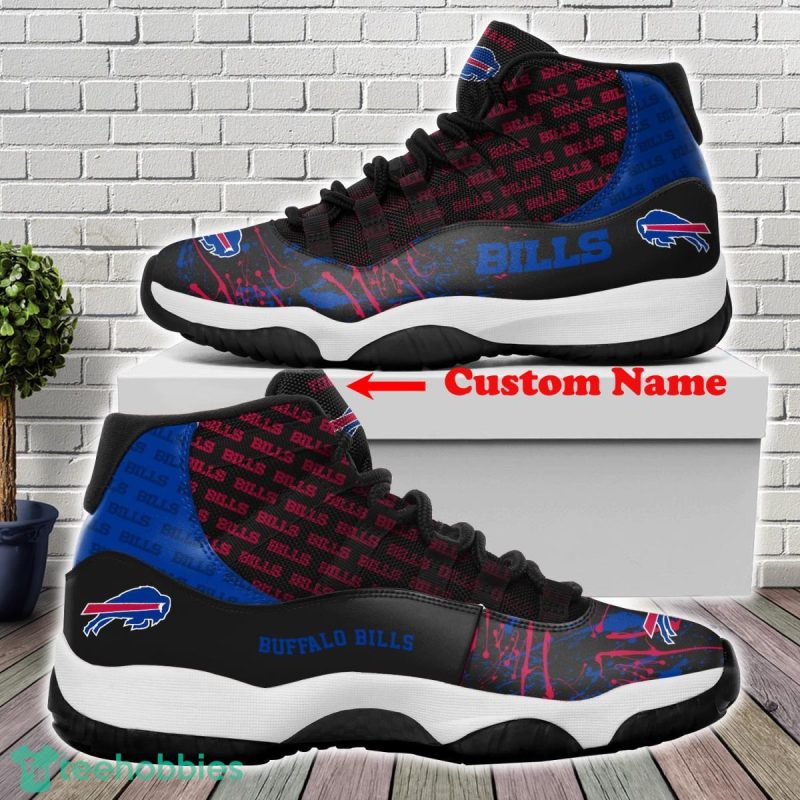 Buffalo Bills Custom Name Air Jordan 11 Sneakers For Fans