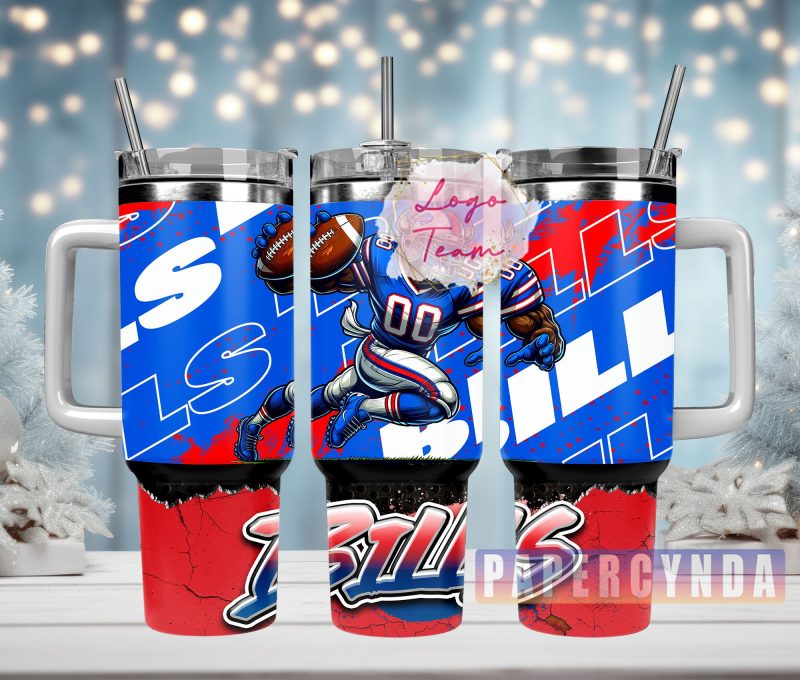 Buffalo Bills Custom Stanley Cup 40 oz 30 oz Tumbler With Handle | StormMerch