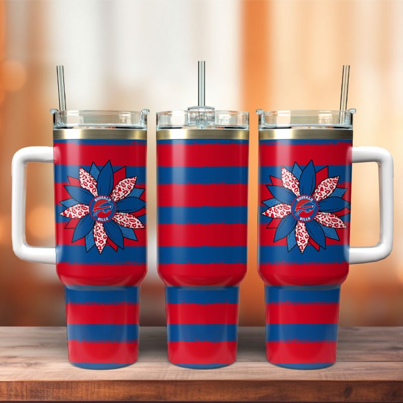 Buffalo Bills Football NFL Custom Stanley Cup 40 oz 30 oz Tumbler With Handle | StormMerch
