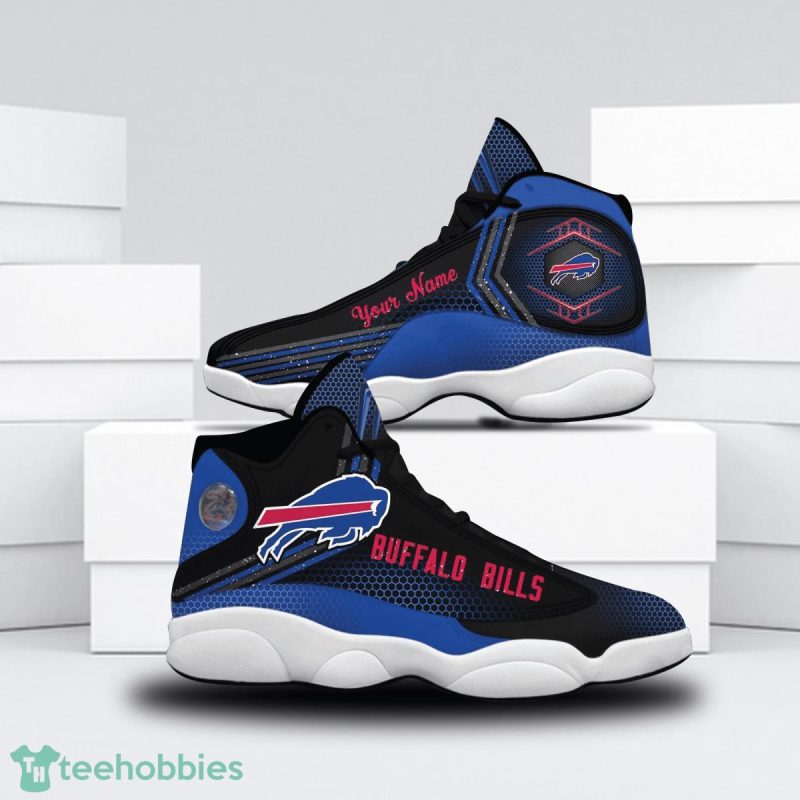 Buffalo Bills Football Team Custom Name Air Jordan 13 Sneakers For Sport Fans