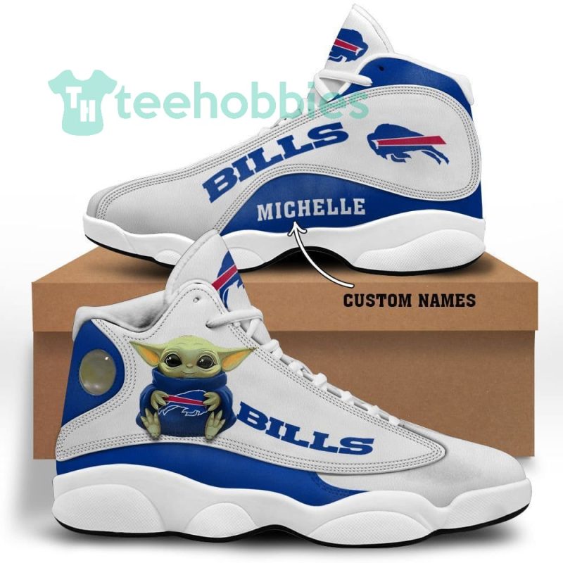 Buffalo Bills Grogu Baby Yoda Custom Name Air Jordan 13 Unisex Shoes