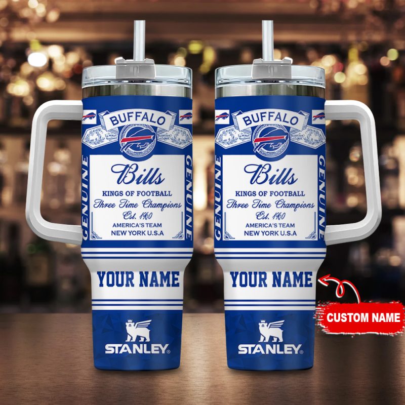Buffalo Bills NFL Kings Of Football Custom Stanley Cup 40 oz 30 oz Tumbler With Handle | StormMerch