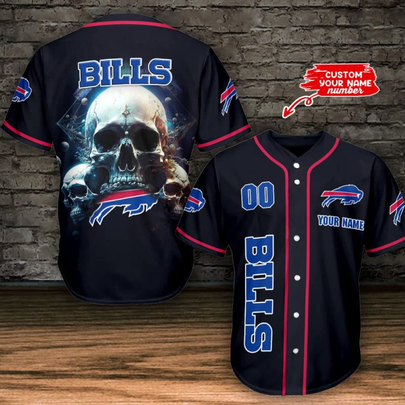 Buffalo Bills Personalized Baseball Jersey BG511
