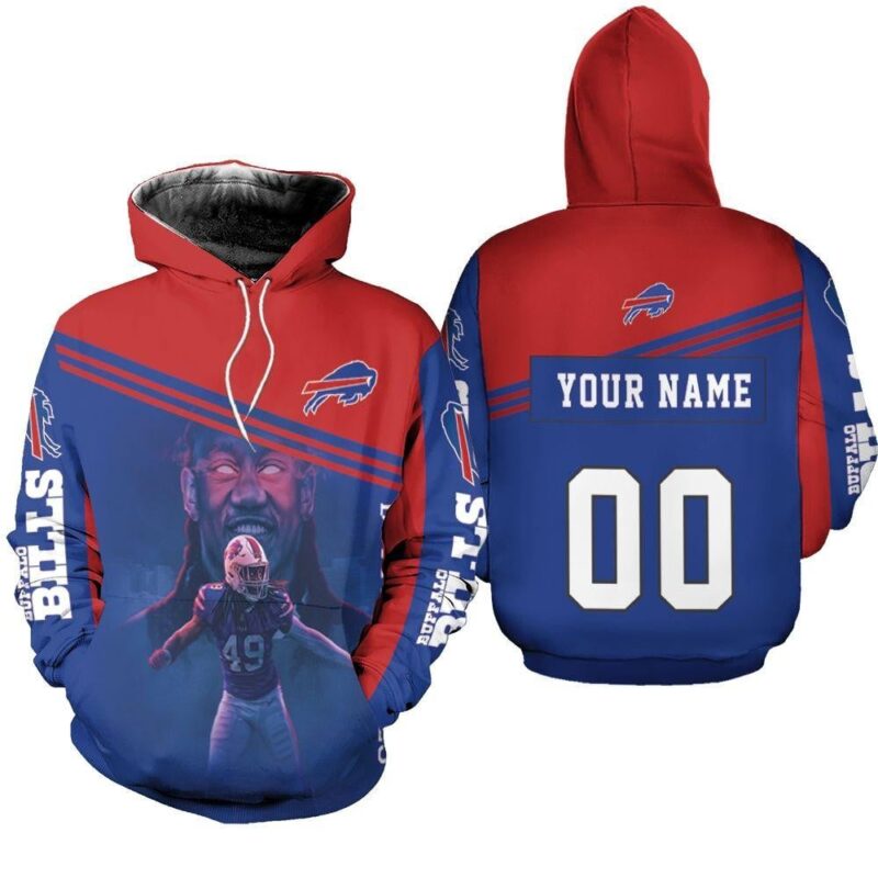 49 Tremaine Edmunds 49 Buffalo Bills Personalized Hoodie