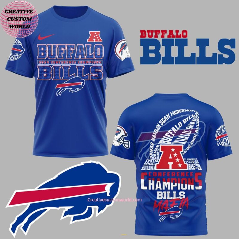 Buffalo Bills Conference Champions Bills Mafia Limited Edition 3D T-Shirt