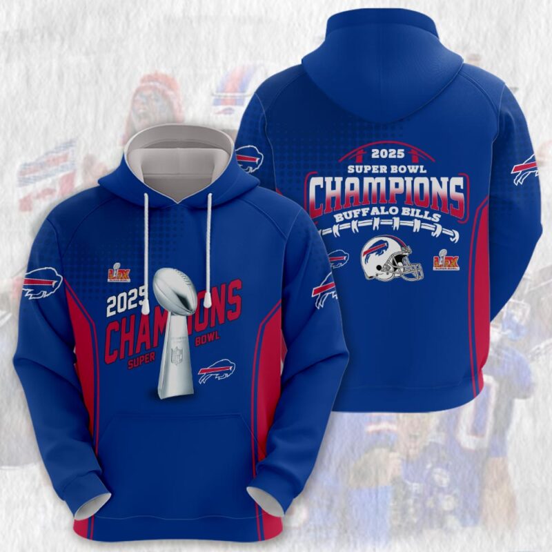 Buffalo Bills 2025 Super Bowl Champions Hoodie