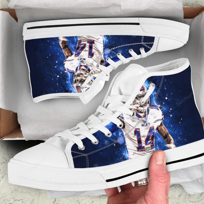 Buffalo Bills 91 Ed Oliver High Top Shoes