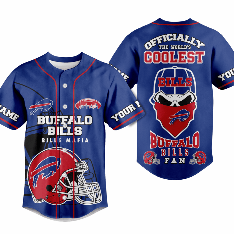 Buffalo Bills Baseball Jersey For Fans