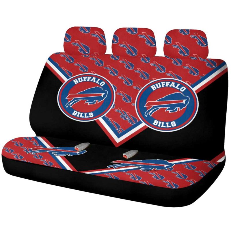 Buffalo Bills Car Back Seat Cover Custom Car Accessories For Fans