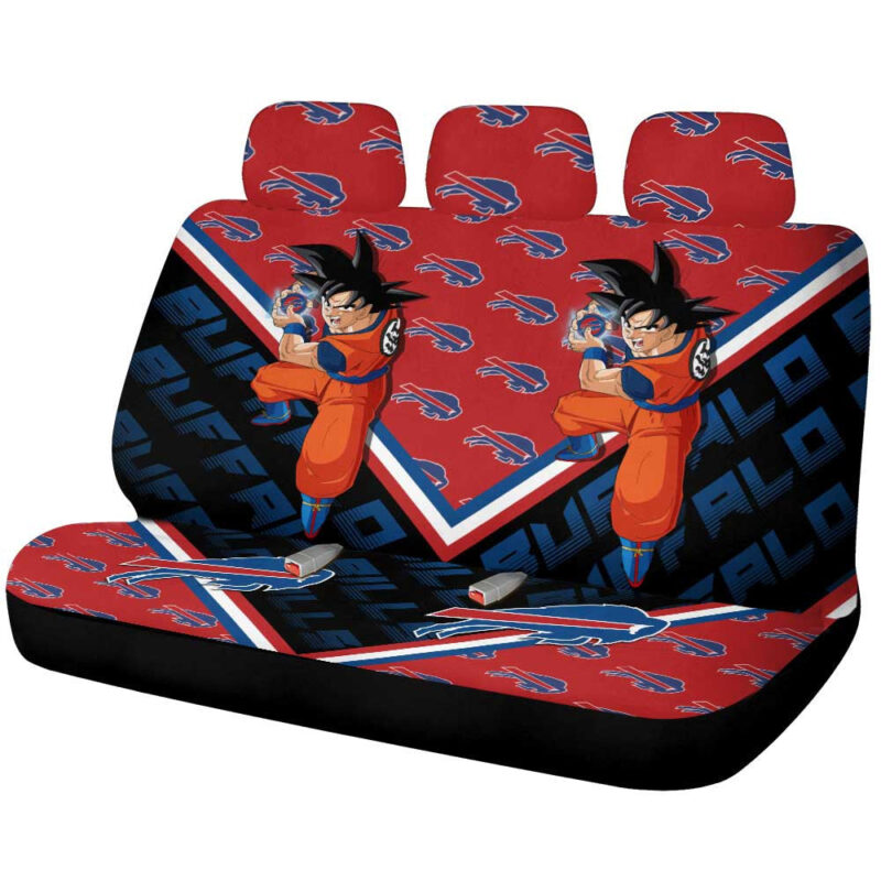 Buffalo Bills Car Back Seat Cover Custom Car Decorations For Fans