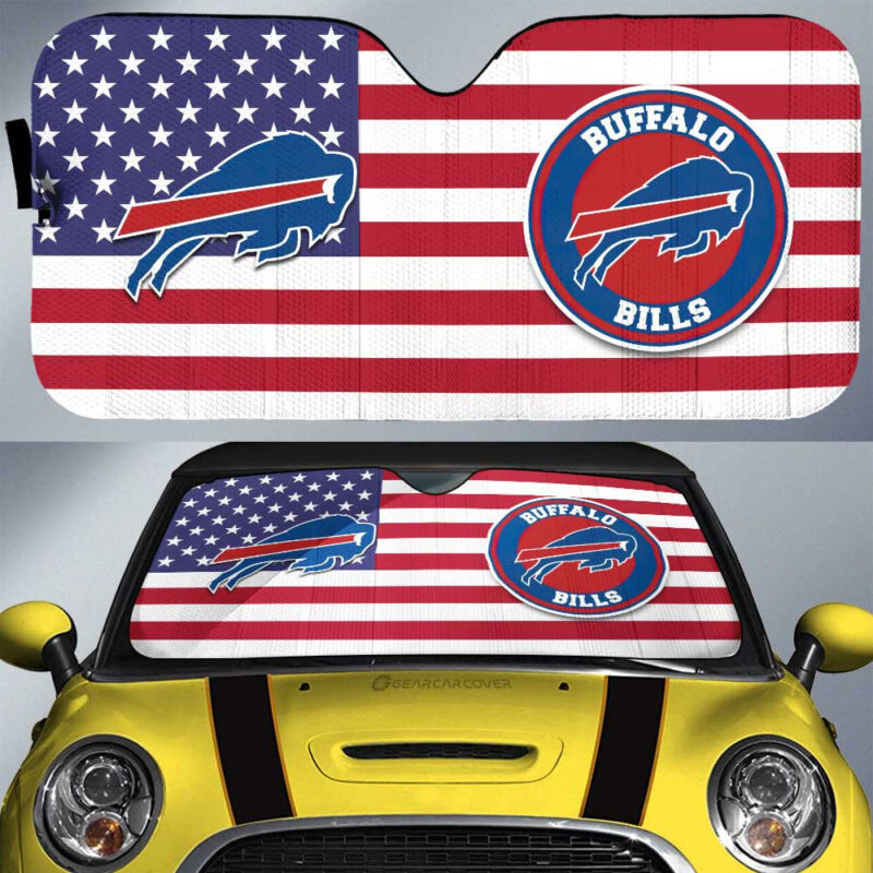 Buffalo Bills Car Sunshade Custom Car Decor Accessories