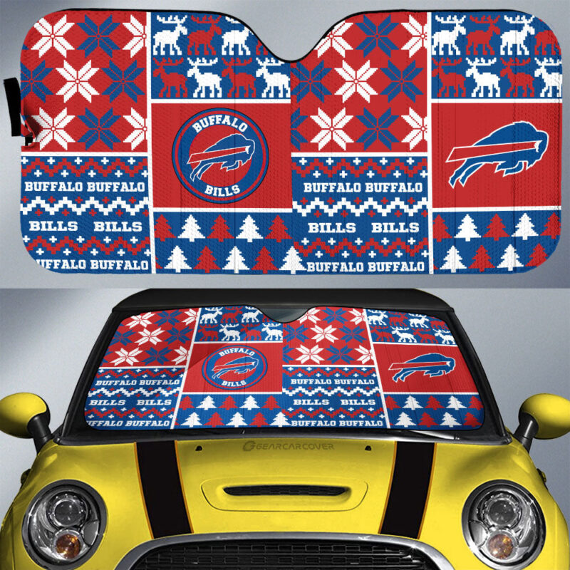 Buffalo Bills Car Sunshade Custom Ugly Style Car Accessories