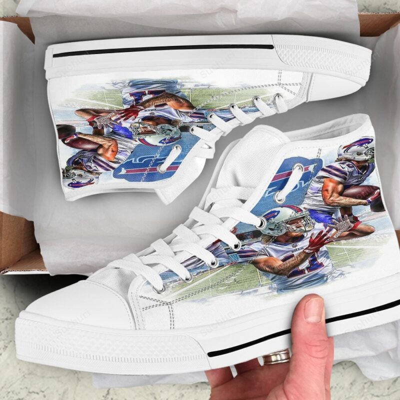 Buffalo Bills Cole Beasley v1 High Top Shoes