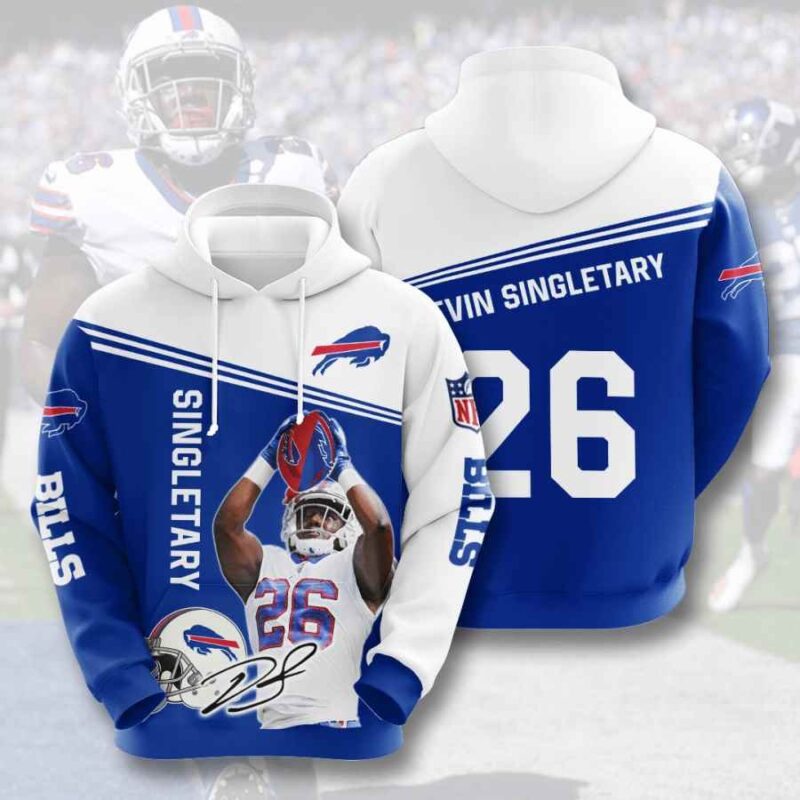 Buffalo Bills Devin Singletary Hoodie 3D