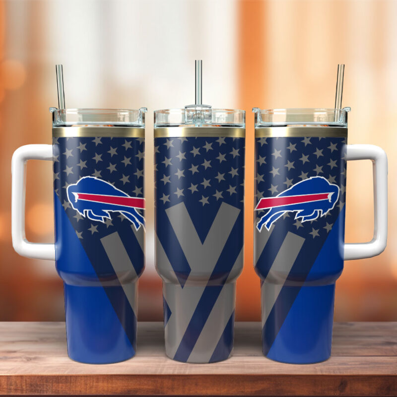 Buffalo Bills Football NFL Sport Custom Stanley Cup 40 oz 20 oz Tumbler With Handle