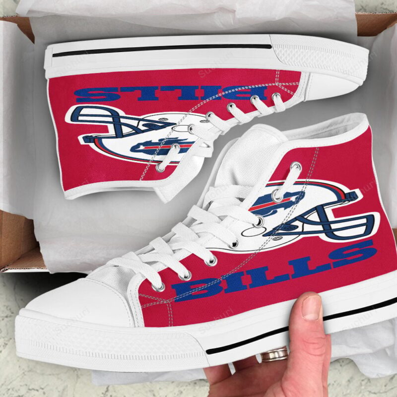 Buffalo Bills Helmet Logo High Top Shoes