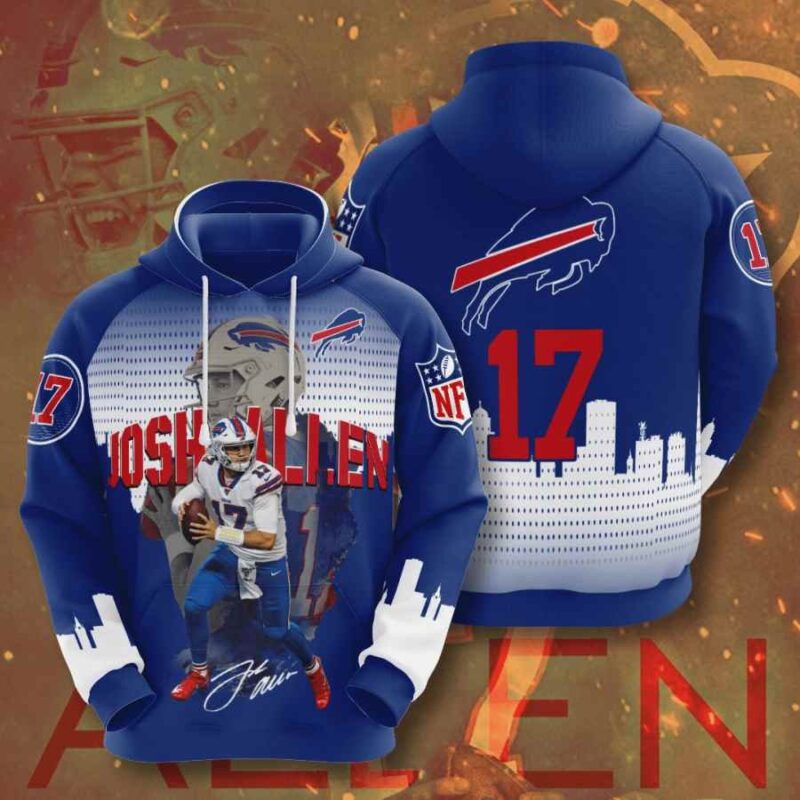 Buffalo Bills Hoodie 3D Josh Allen