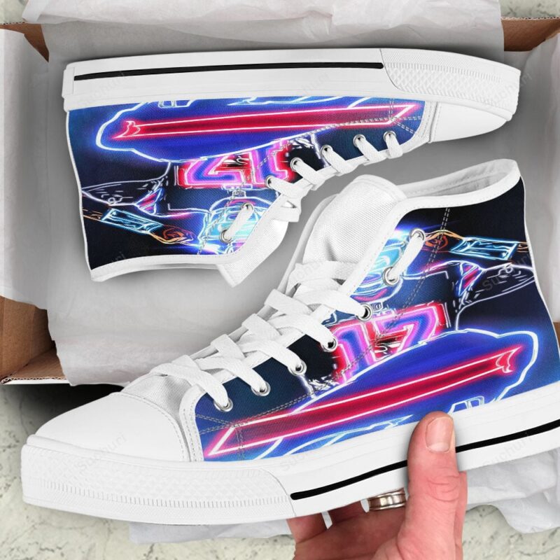 Buffalo Bills Josh Allen Neon High Top Shoes