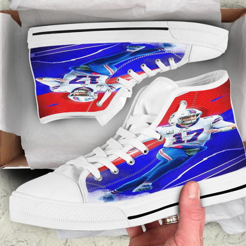 Buffalo Bills Josh Allen v17 High Top Shoes