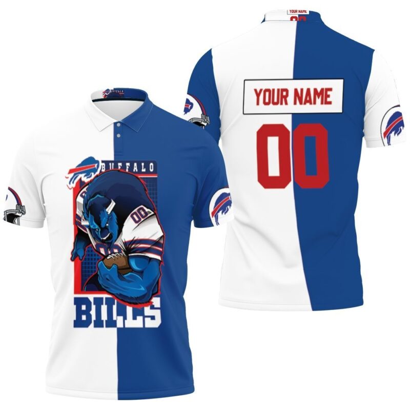 Buffalo Bills Mascot 2020 Afc East Champions Personalized Polo Shirt All-Over Print - Bluefink