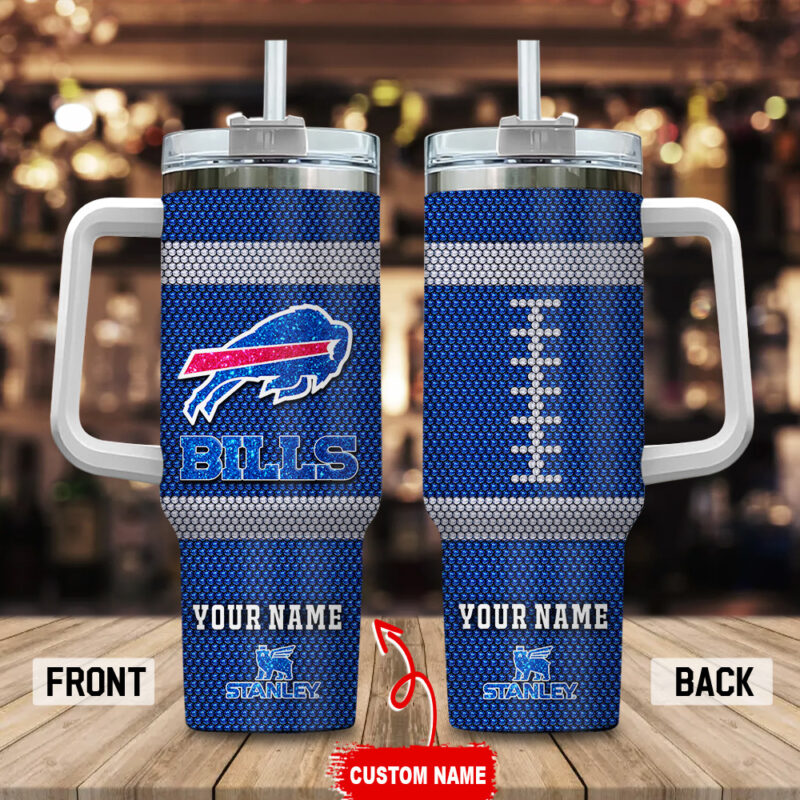 Buffalo Bills NFL Crystal Custom Stanley Cup 40 oz 30 oz Tumbler With Handle | StormMerch