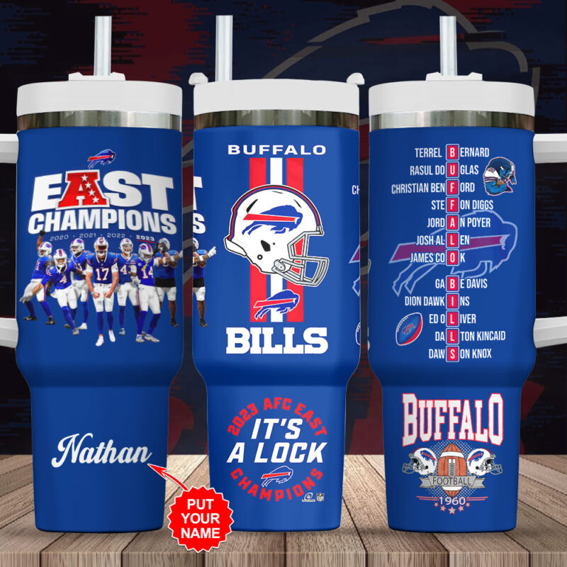 Buffalo Bills NFL Custom Stanley Cup 40 oz 30 oz Tumbler With Handle | StormMerch