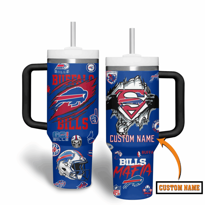 Buffalo Bills NFL Custom Stanley Cup 40 oz 30 oz Tumbler With Handle | StormMerch