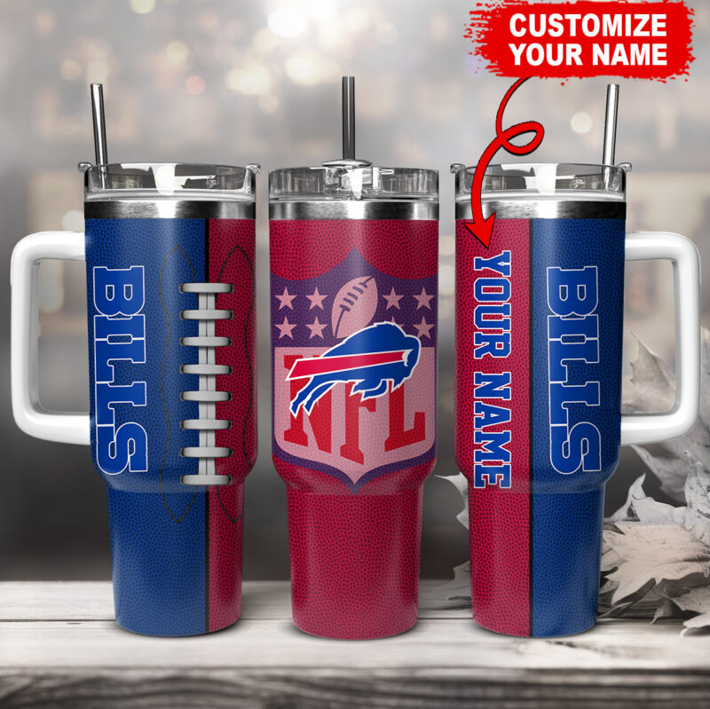 Buffalo Bills NFL Custom Stanley Cup 40 oz 30 oz Tumbler With Handle | StormMerch